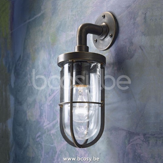 Tekna Nautic DOCKLIGHT WALL-bronze foncé-verre clair.