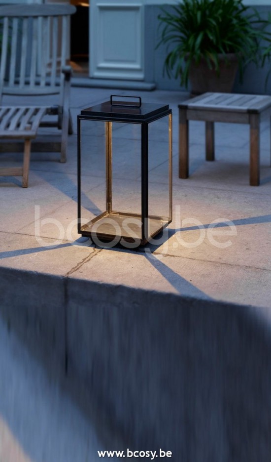 Tekna Nautic BLAKES TABLE LAMP-2700K laqué bronze foncé-verre clair.