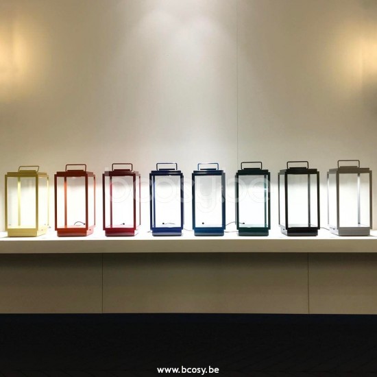 Tekna Nautic BLAKES TABLE LAMP-2700K lackiert Französisch Grau-Klarglas.