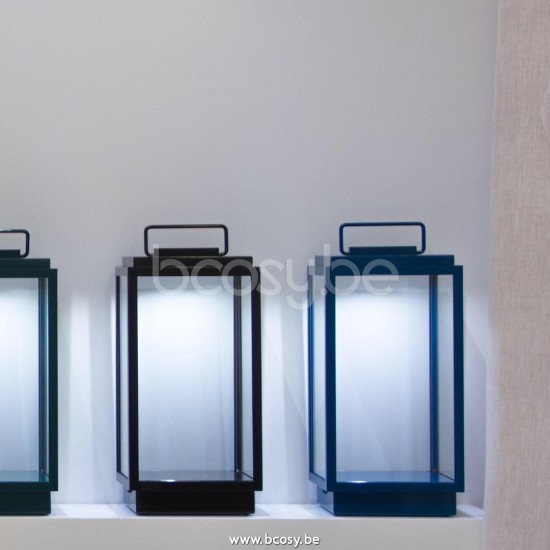 Tekna Nautic BLAKES TABLE LAMP-2700K laqué Jet Black-verre clair.