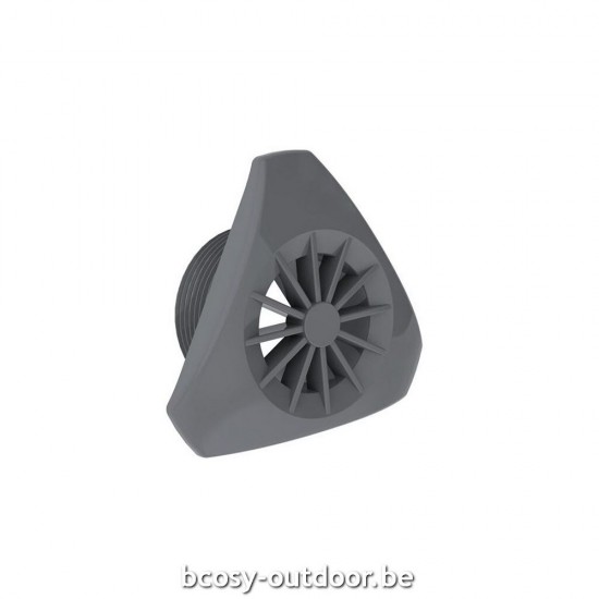 Koopjes bij Bcosy in het gamma Weltico Driehoekige Zwembadinlaat met rooster - gekleurd.