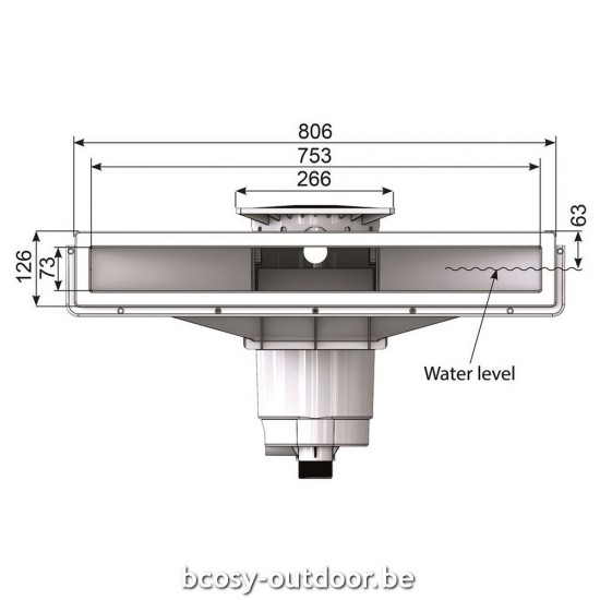 Weltico ZwembadSkimmer A800 Wit - Paneel liner.