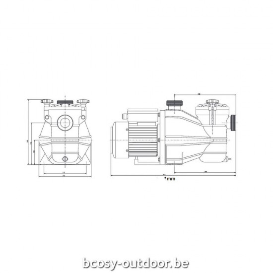 Promo bij Bcosy op ACIS Zwembadcirculatiepomp Zwembadpomp MCB 13-15 tri.