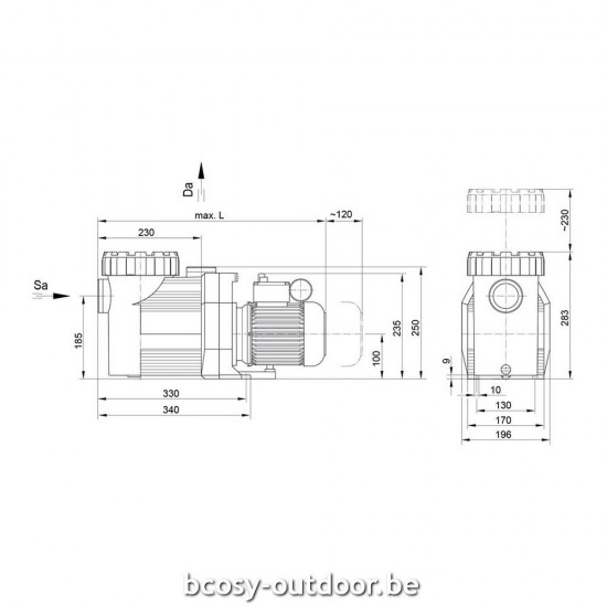 Speck Zwembadcirculatiepomp Zwembadpomp 3087010666.