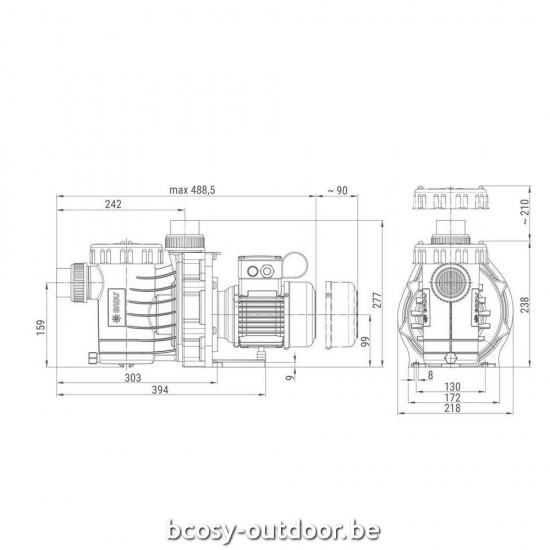 Zwembadcirculatiepomp Zwembadpomp PPG Compact 10.