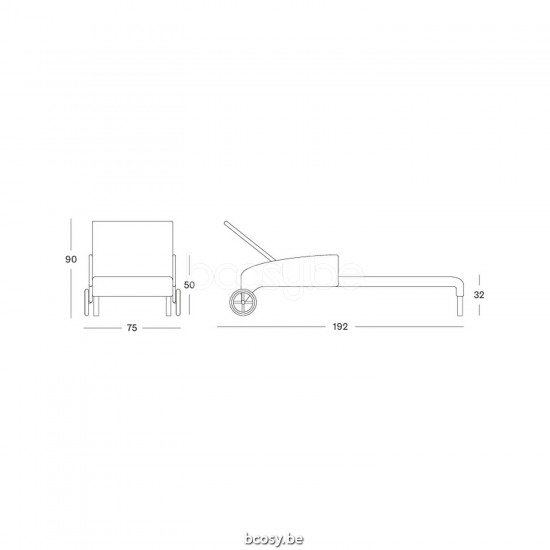 Vincent Sheppard Safi Sunlounger With Arms Old Lace Wicker Polyethylene.