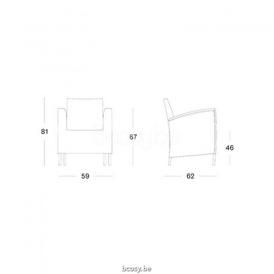 Vincent Sheppard Safi Lounge Chair Old Lace Wicker Polyethylene.