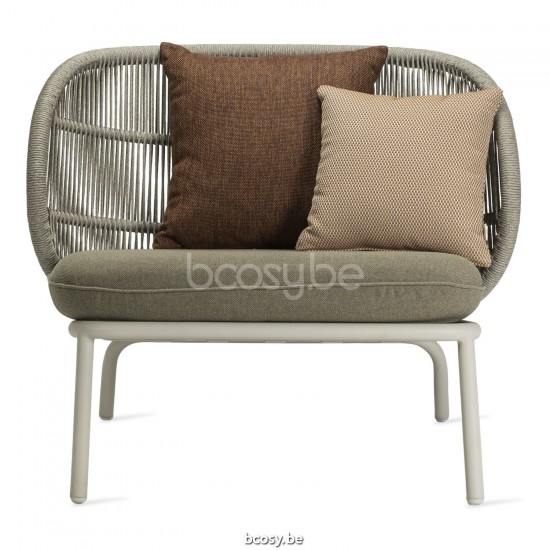 Vincent Sheppard Kodo garden outdoor lounge sets Dune White Aluminium frame Dune White Rope Polypropylene.