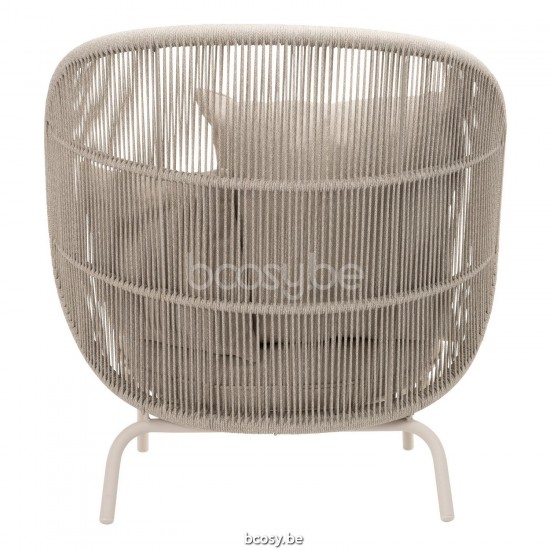 Vincent Sheppard Kodo Cocon cadre en Aluminium Blanc dune Corde Blanc dune Polypropylène.