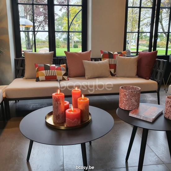 Vincent Sheppard Leo Modulaire Loungeset middendeel middendelen Lava Aluminium frame Lava Touw Acryl.