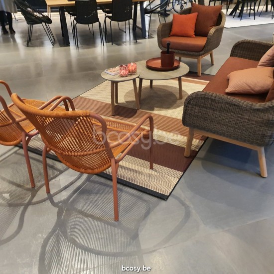 Vincent Sheppard Loop garden outdoor lounge sets Terracotta Aluminium frame Terracotta Crochet Polypropylene.