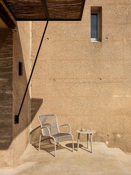 Vincent Sheppard LOOP Rope Fauteuil de Salon Loop Fauteuil de repos Cadre en Aluminium Blanc dune Corde Blanc dune Polypropylène.