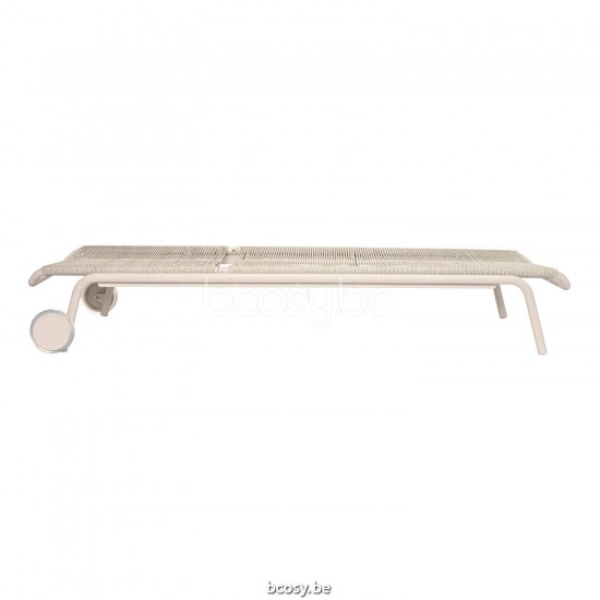 Vincent Sheppard KODO Sonnenliege Kodo Sonnenliege Rahmen aus Dune Weiß Aluminium Dune Weiß Seil Polypropylen.