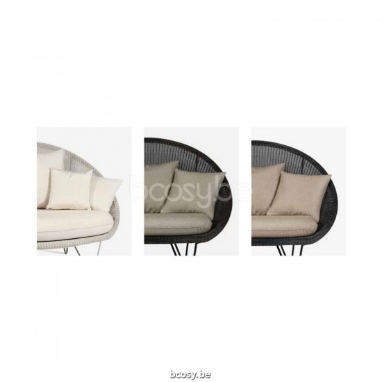 Vincent Sheppard Gipsy Lounge Zwart Hairpin basis Zwart Stalen frame.