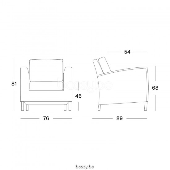 Vincent Sheppard Dovile Lounge Chair Nacré Lloyd Loom.