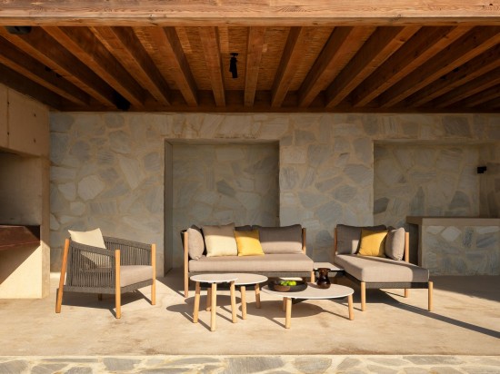 Vincent Sheppard Lento Modulaire hoek rechts Onbehandeld Teak Houten frame.