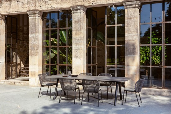 Vincent Sheppard KODO Stuhl - Fossil Grey Kodo Stuhl Rahmen aus Fossil Grau Aluminium Fossil Grau Seil Polypropylen.