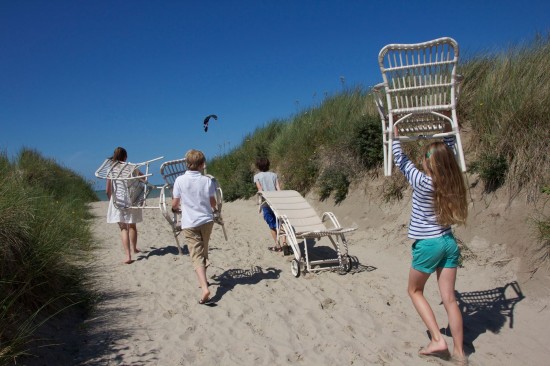 Vincent Sheppard Lucy Tuinarmstoelen Gebroken Wit Wicker koord Polyethyleen.