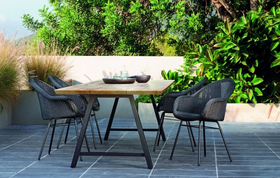 Vincent Sheppard Edgard Stoel Zwart Gepoedercoat Stalen A frame.