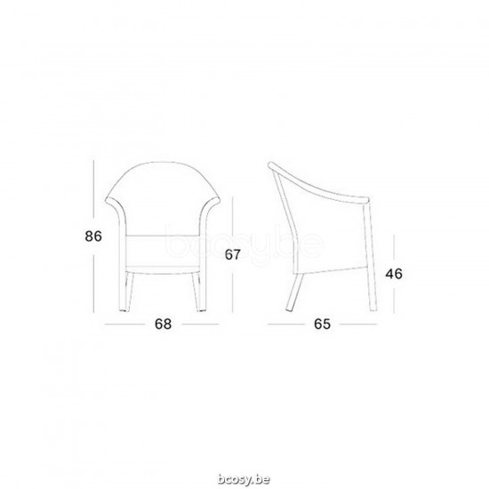 Vincent Sheppard Vincent Sheppard Monte Carlo Dining Chair Broken White Lloyd Loom.