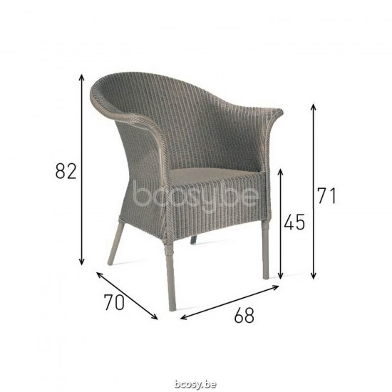 Vincent Sheppard Vincent Sheppard Monte Carlo Dining Chair Dusty Green Lloyd Loom.