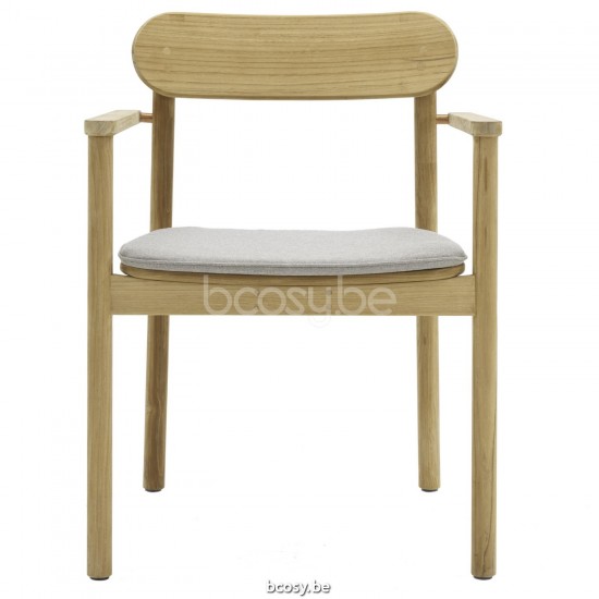 Vincent Sheppard Freya fauteuils de jardin cadre en Teck Non traité.