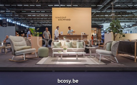 Vincent Sheppard Kodo Garten Couchtische Rahmen aus Dune Weiß Aluminium.