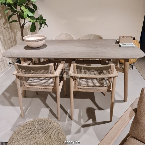 Vincent Sheppard David tuintafels Verouderd Teak Houten frame 210x100.