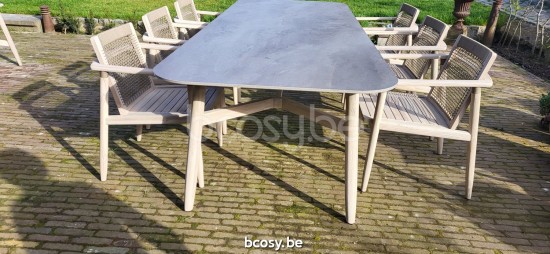 Vincent Sheppard David tuintafels Verouderd Teak Houten frame 280x106.