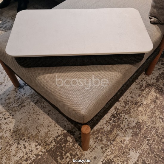 Vincent Sheppard Lento Table d'appoint modulaire Corde Anthracite-Charbon Polypropylène dessus de table Céramique Portland.