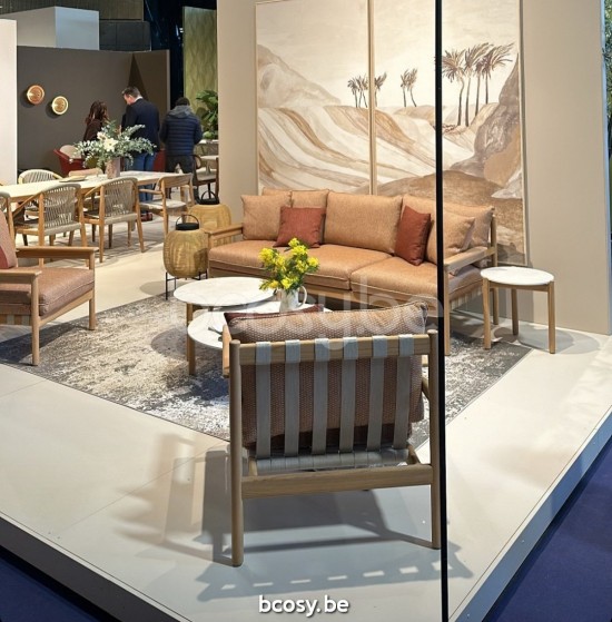 Vincent Sheppard Oda tuinsalontafels bijzettafels koffietafels voor buiten terras Onbehandeld teakhout frame Dia 68.