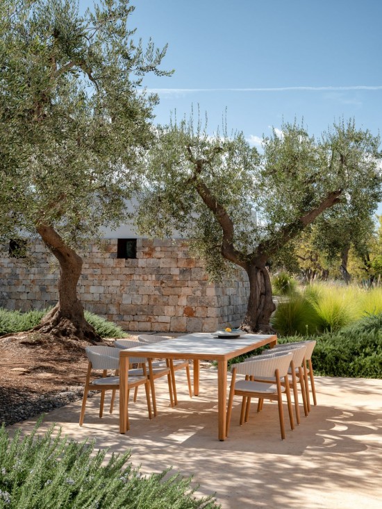 Vincent Sheppard DAVID Esstisch 210 Volta Gartentisch 310x100 Rahmen aus Unbehandelt Teakholz.