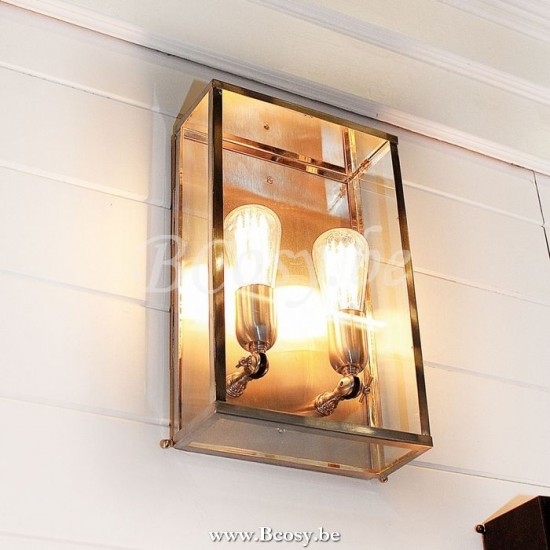 Authentage VIT102008 VITRINE buitenwand muurlamp E27 Br. nickel Authentage Buitenwandlampen Buitenmuurlampen Gevelverlichting.