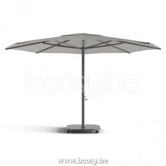 Jardinico JCP203 Ø450 Round Centerpost Parasol Pole Charcoal Canopy Umber Sunbrella Plus Marine.