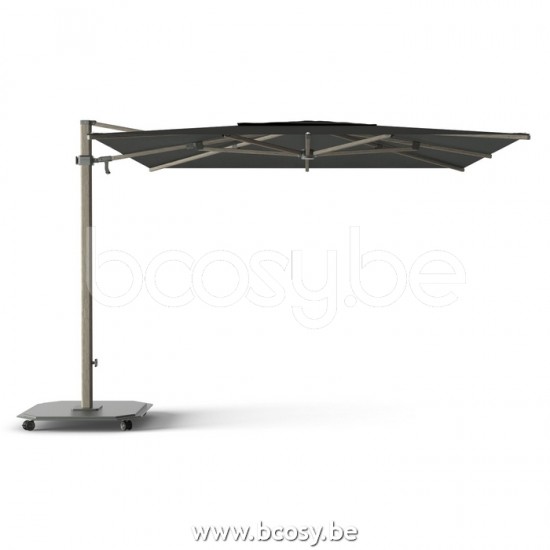 Jardinico JCP301 300x300 Square Cantilever Parasol Pole Cappuccino Canopy Pitch Sunbrella Plus Marine.