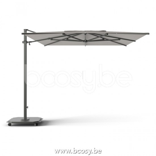 Jardinico JCP402 300x425 Rectangular Cantilever Parasol Pole Charcoal Canopy Umber Sunbrella Plus Marine.