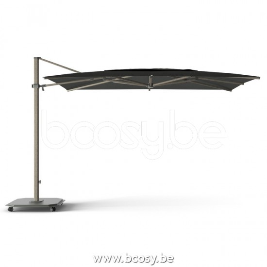 Jardinico JCP404 250B x350 Rectangular Cantilever Parasol Pole Cappuccino Canopy Pitch Sunbrella Plus Marine.