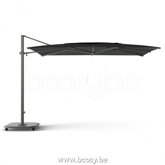Jardinico JCP404 250B x350 Rectangular Cantilever Parasol Pole Charcoal Canopy Pitch Sunbrella Plus Marine.