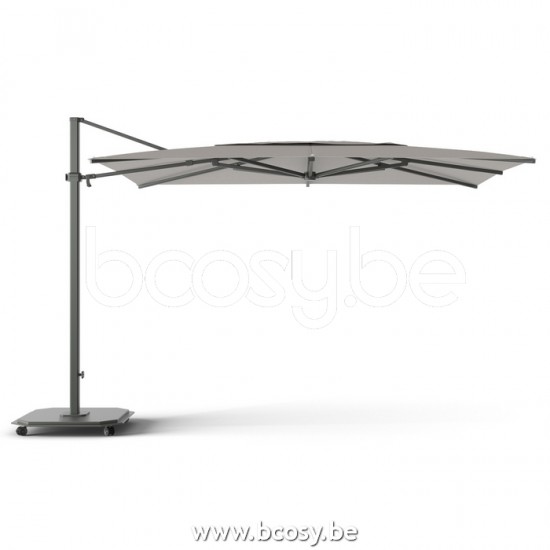 Jardinico JCP404 250B x350 Rectangular Cantilever Parasol Pole Charcoal Canopy Umber Sunbrella Plus Marine.