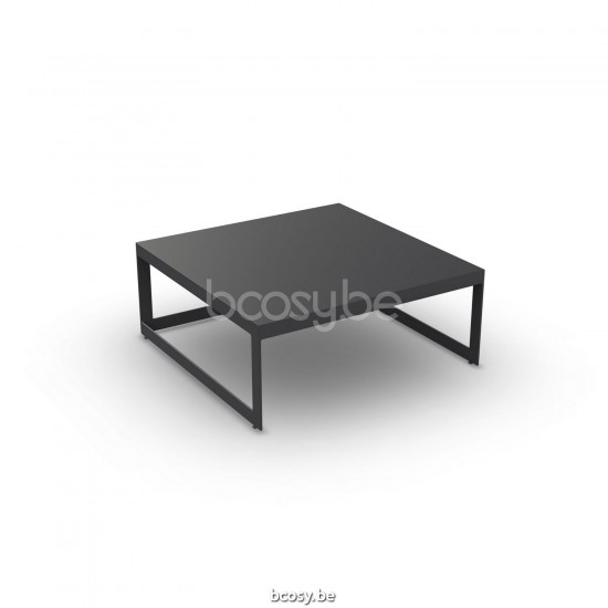 Jati Kebon Burford Table basse de jardin Aluminium anthracite mat.
