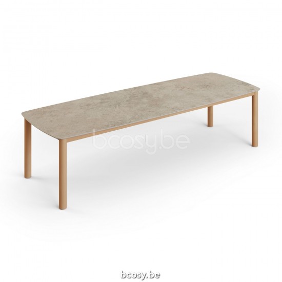Jati Kebon Benoa Table de jardin Dessus de table Céramique Chianca 12mm.