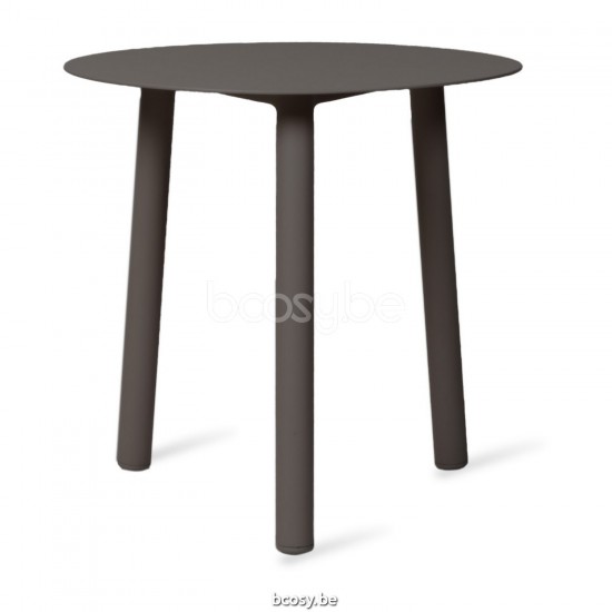 Vincent Sheppard Vincent Sheppard Lilo Round Garden Side Table Round Fossil Grey Aluminium frame Fossil Grey Aluminium top.