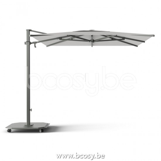 Jardinico JCP302 260x260 Quadratischer Freiarmschirm Anthrazit Mast Stoff Mooncrest Sunbrella Plus Marine.
