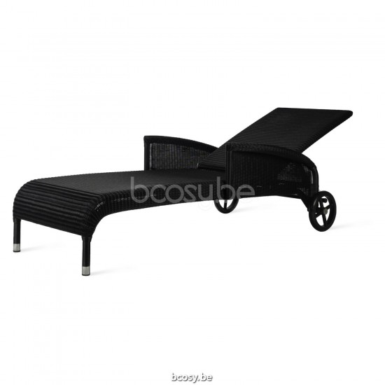 Vincent Sheppard Safi lits de jardin bain de soleil Fauteuils de relaxation chaises longues Tressage Noir Polyéthylène.
