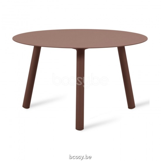 Vincent Sheppard Lilo Dia 60 Table ronde de jardin Cadre en Aluminium Couleur rouille dessus de table Aluminium Couleur rouille.