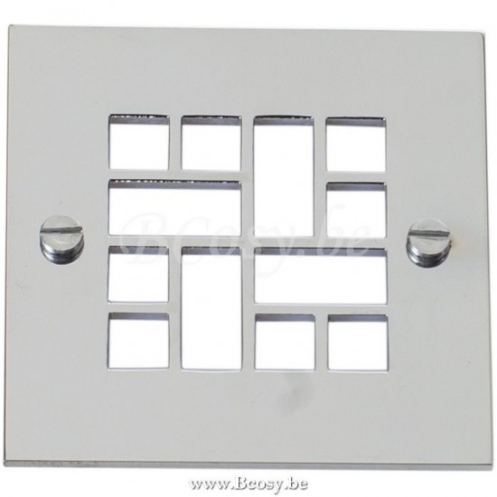 Authentage Grille carré déco Br. nickel GRI101003.