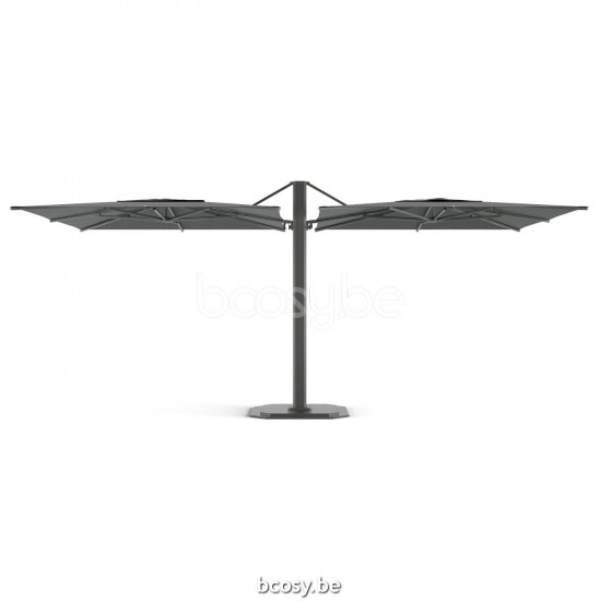 Garten.ag Brandstores Jardinico24 JCP601 Zentralmast Freiarmschirme Kombination 2 Frei Hängende Sonnenschirme-2x300x300-2x3x3-A31-C207.