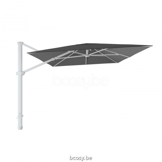 Jardinico LIMA 300x400 Rectangular Cantilever Parasol Pole White Canopy Night Sunbrella.