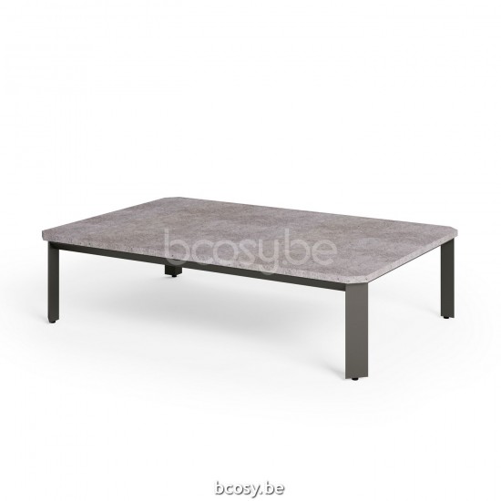Jardinico MAUROO Rectangular Coffee Table Charcoal Ceramic Taupe Grey.