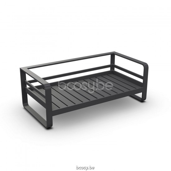 Jati Kebon Reno Sofa 2-Seat Alu Charcoal Mat.